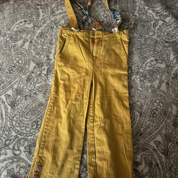 Yellow Suspender Pants - Picture 2 of 4